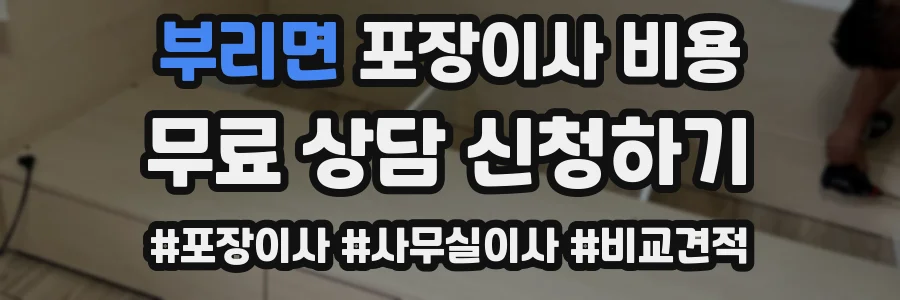 부리면 포장이사 비용