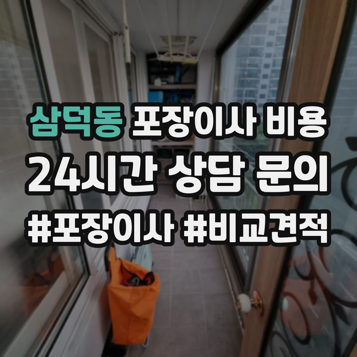 삼덕동 포장이사 비용