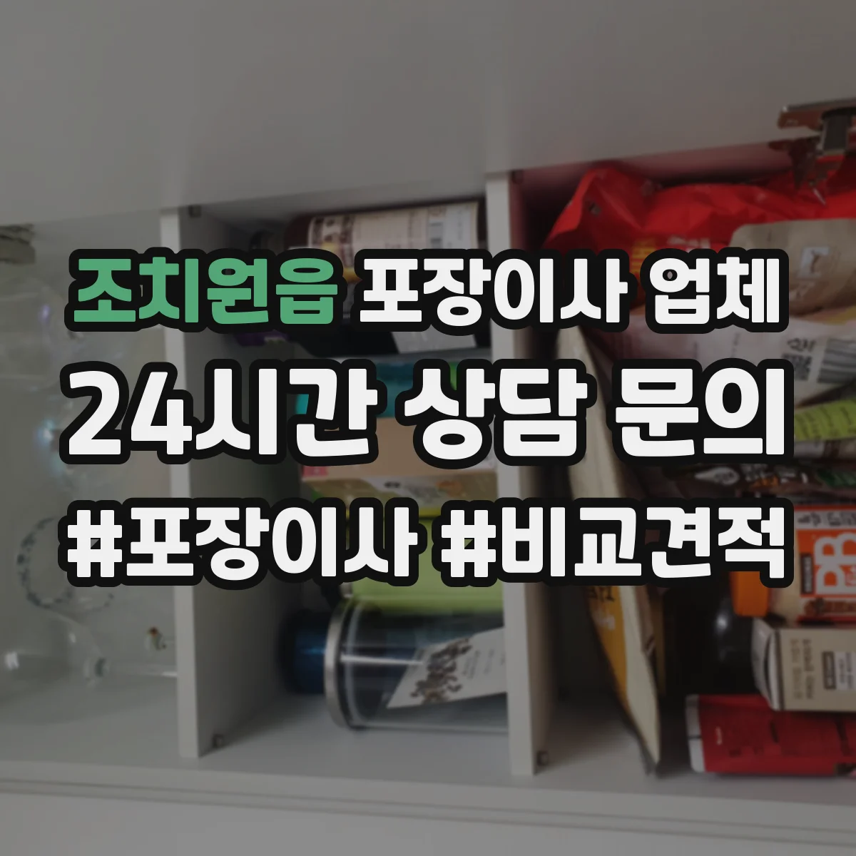조치원읍 포장이사 업체