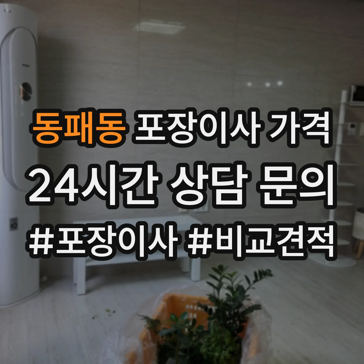 동패동 포장이사 가격