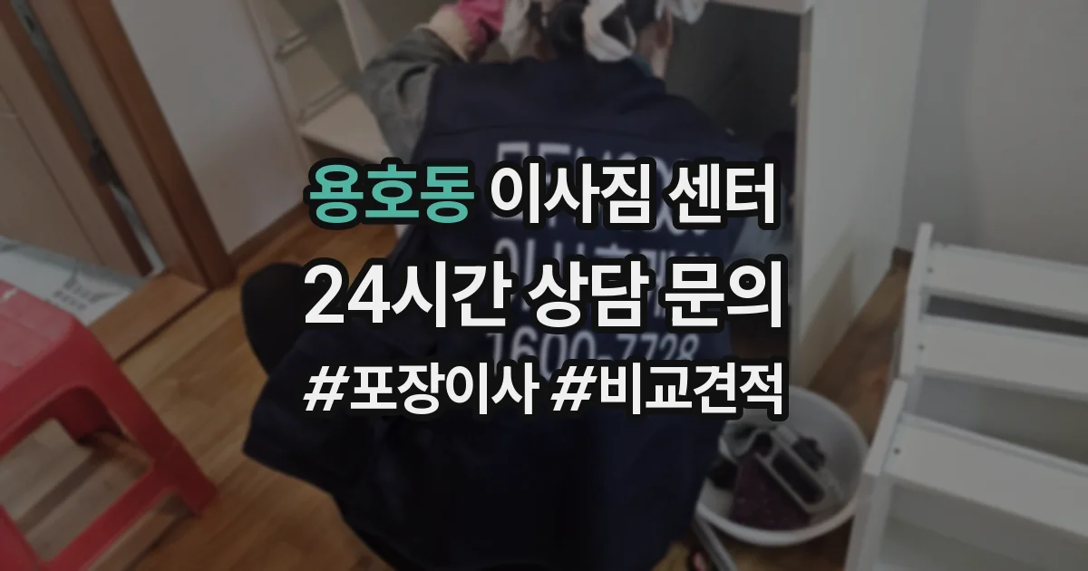 용호동 이사짐 센터