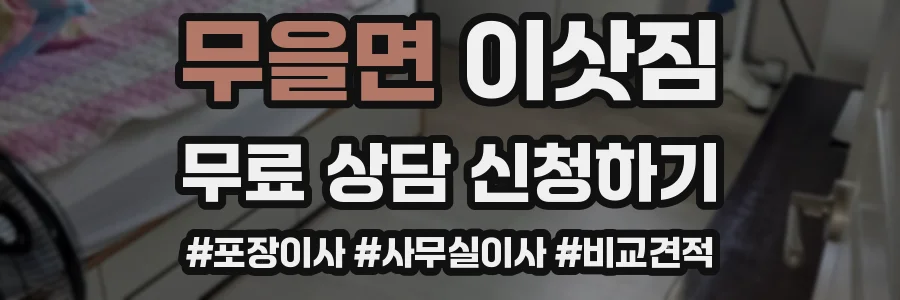무을면 이삿짐
