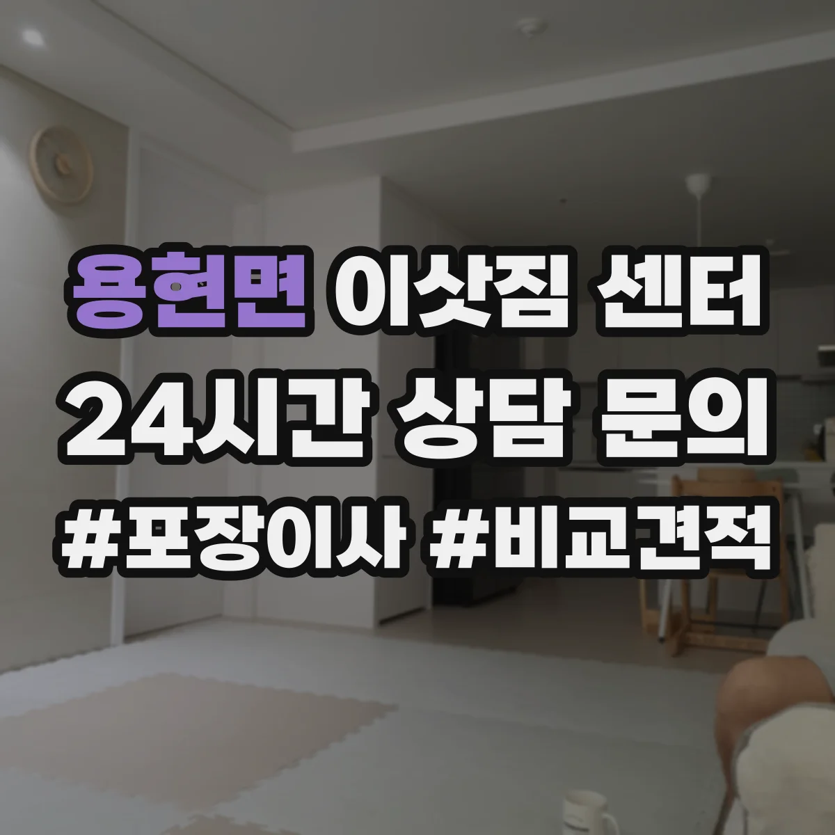 용현면 이삿짐 센터