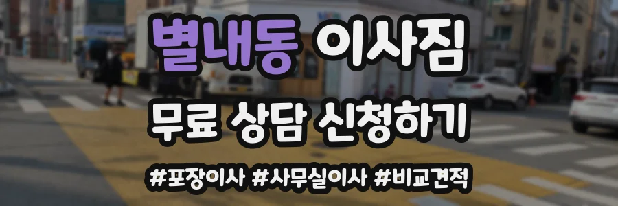별내동 이사짐
