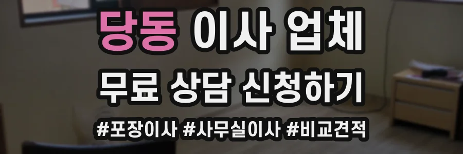 당동 이사 업체