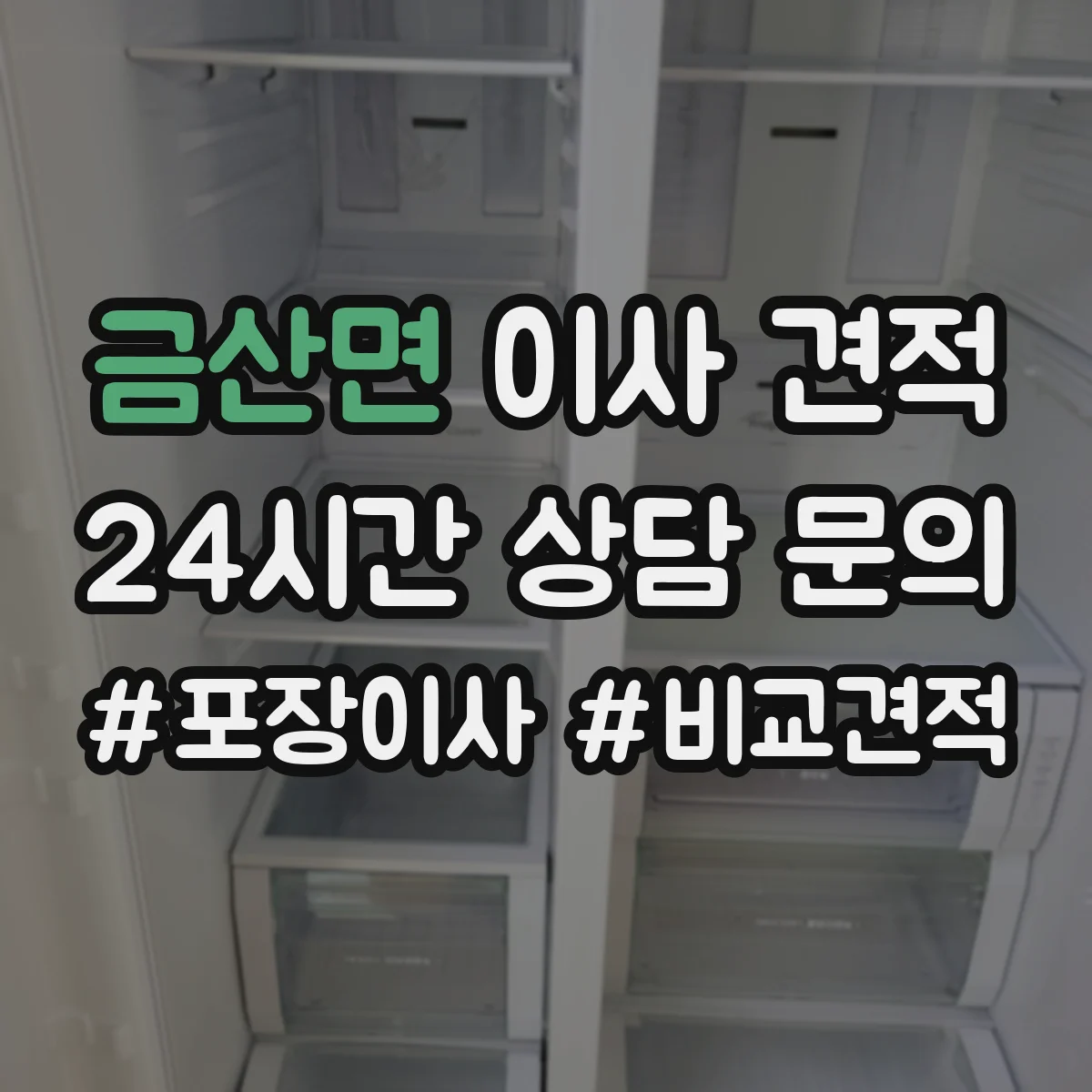 금산면 이사 견적