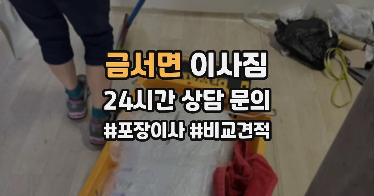 금서면 이사짐