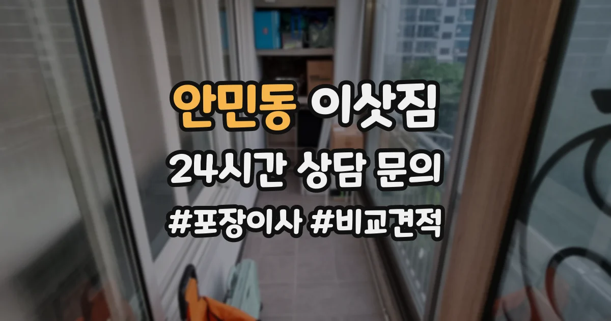 안민동 이삿짐