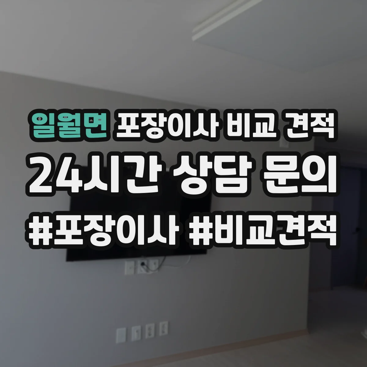 일월면 포장이사 비교 견적