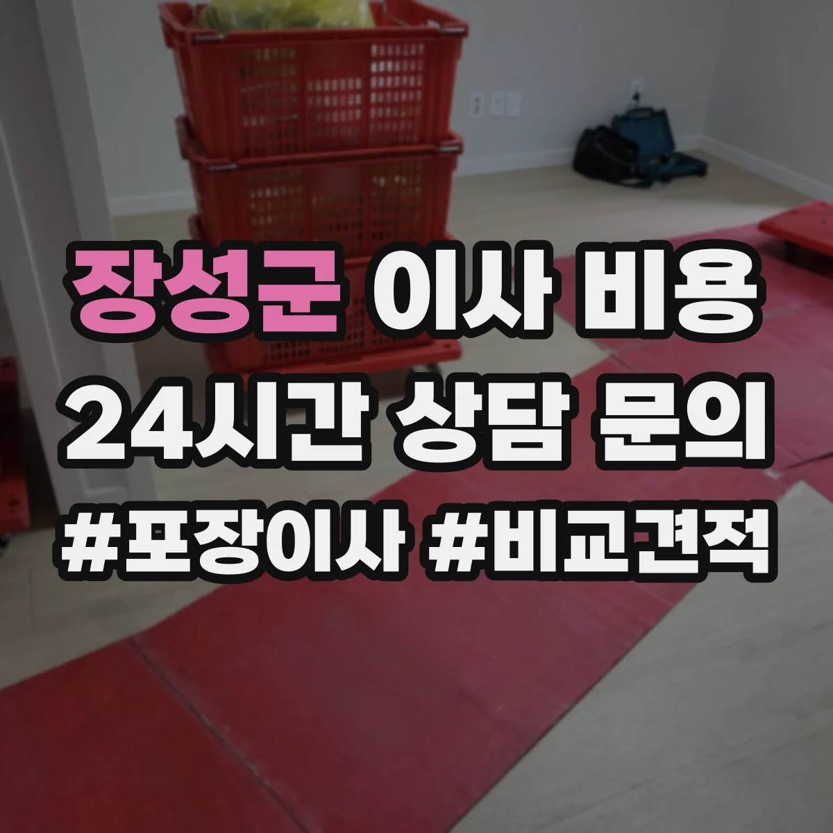 장성군 이사 비용
