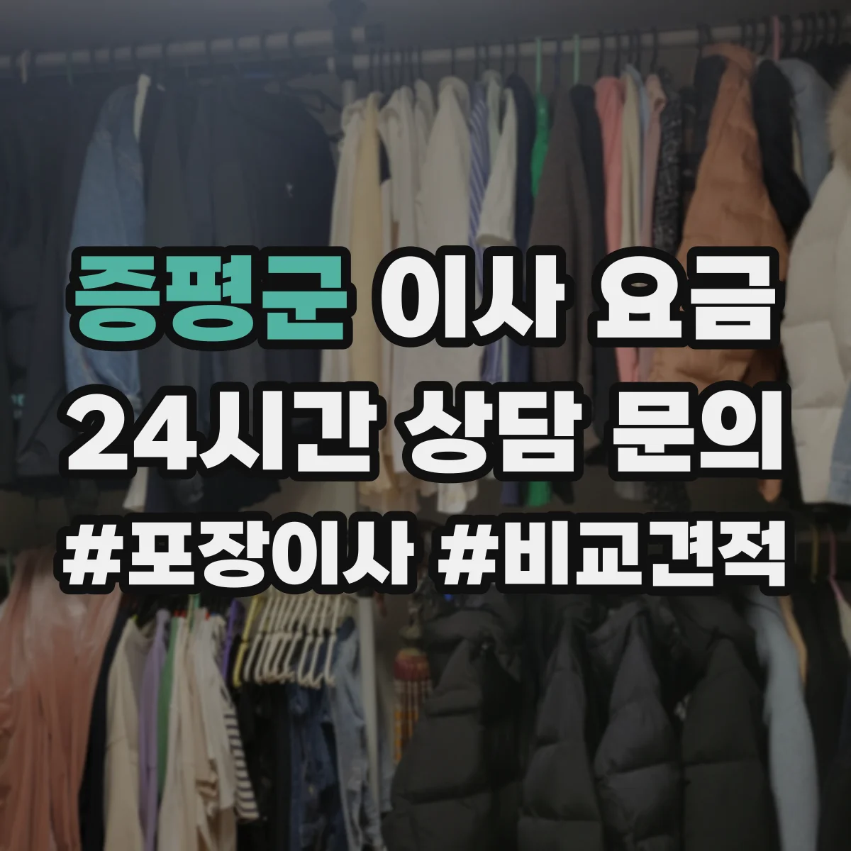 증평군 이사 요금
