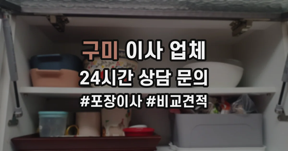 구미 이사 업체