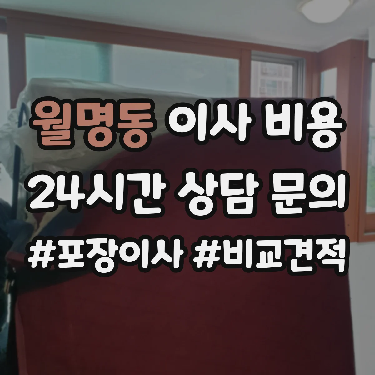 월명동 이사 비용