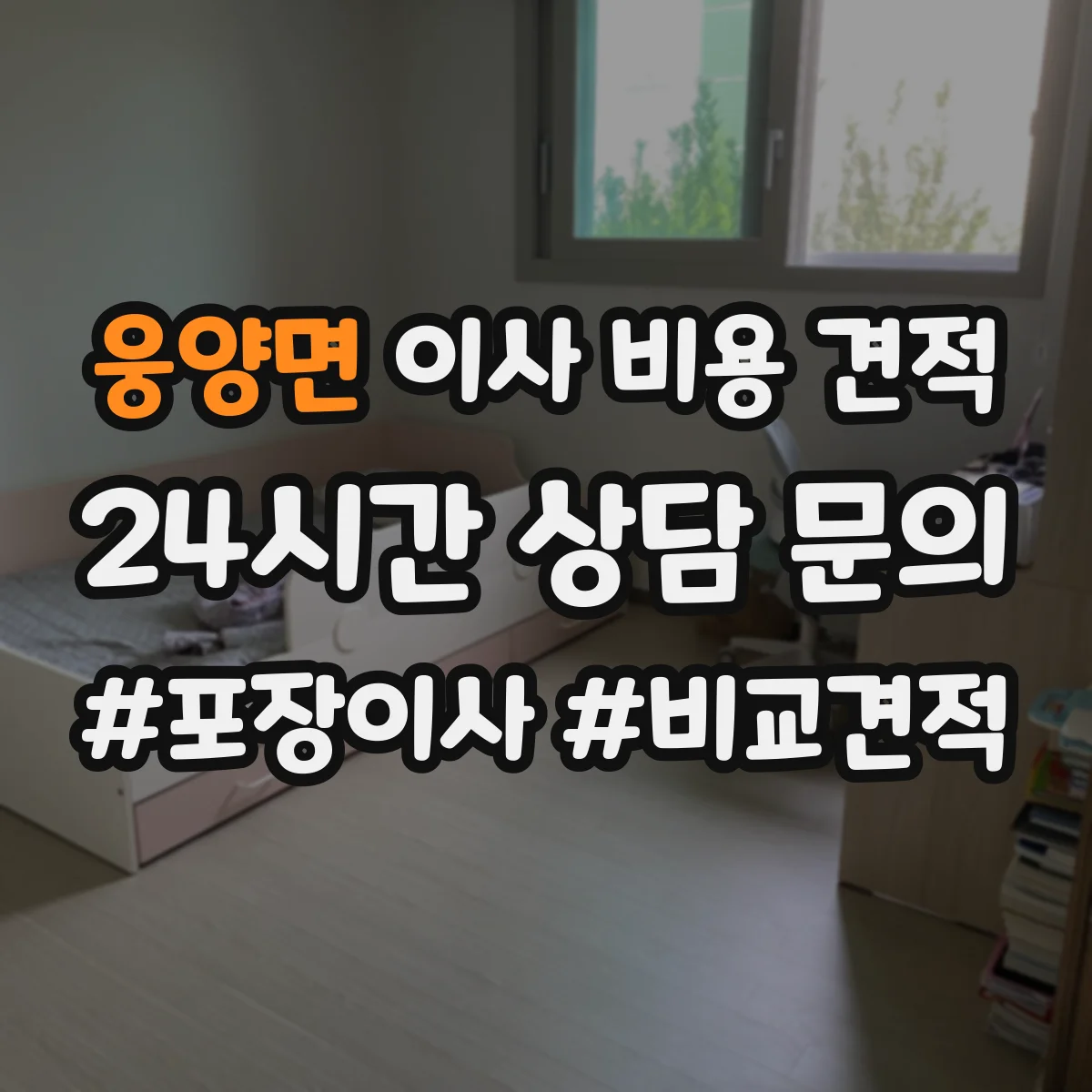 웅양면 이사 비용 견적