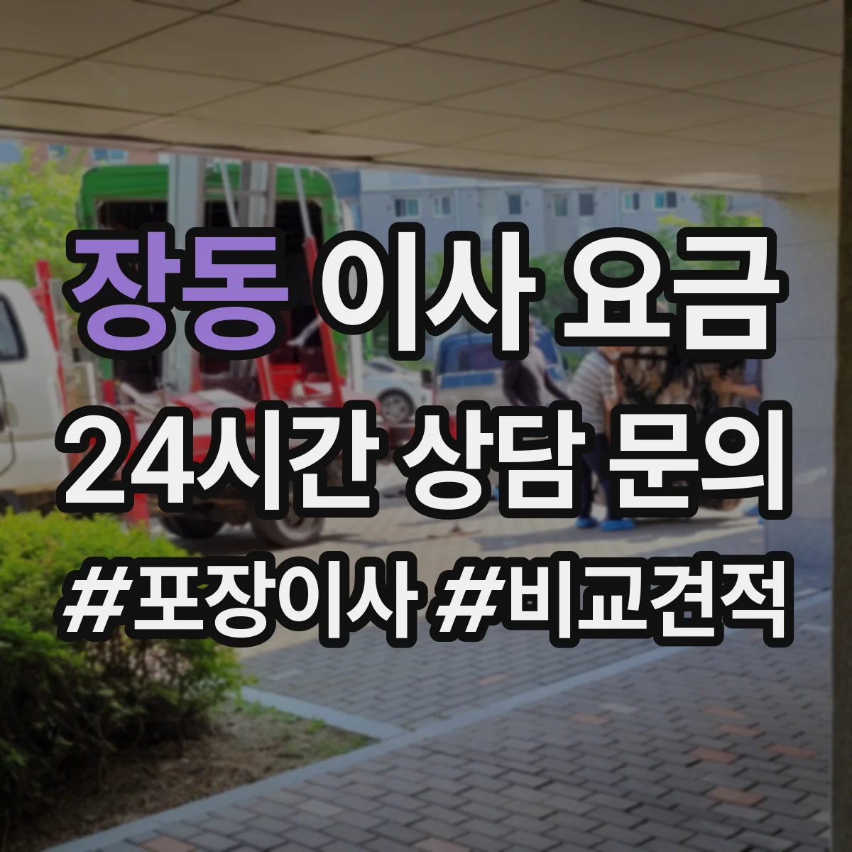 장동 이사 요금