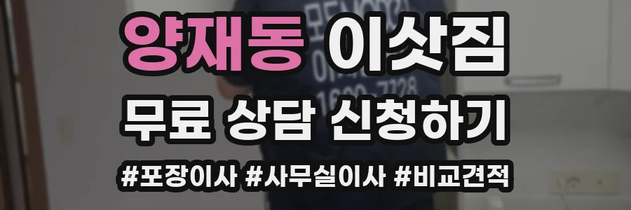 양재동 이삿짐