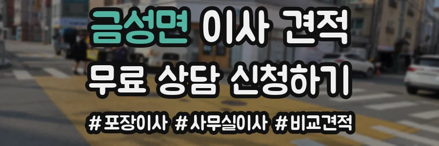 금성면 이사 견적