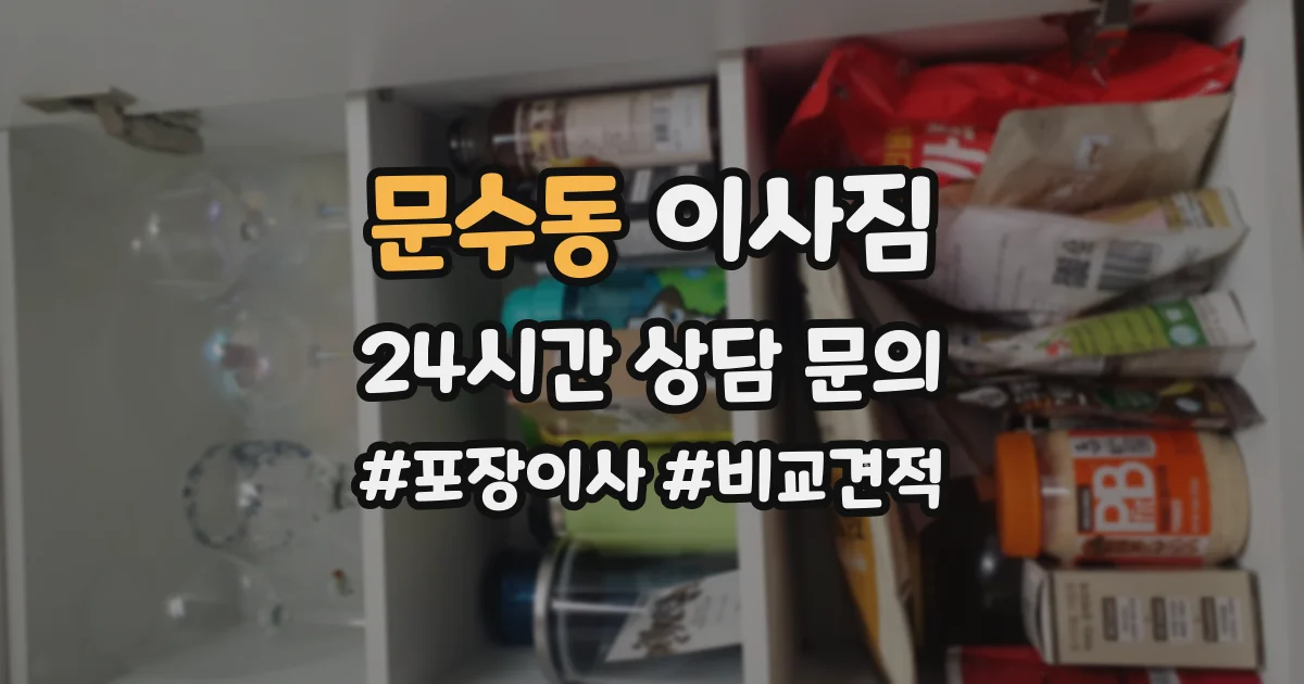 문수동 이사짐
