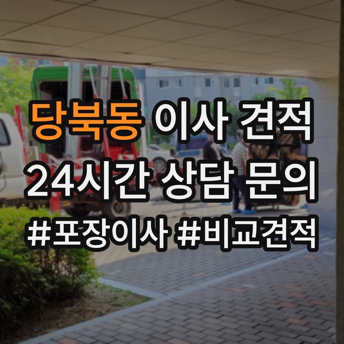 당북동 이사 견적