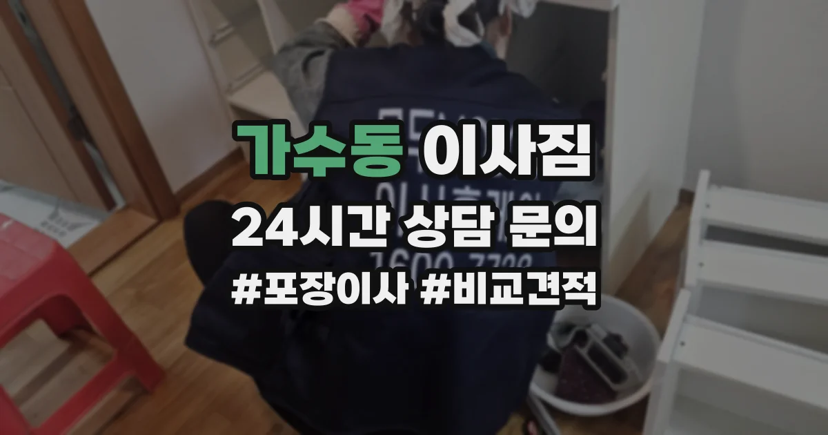 가수동 이사짐
