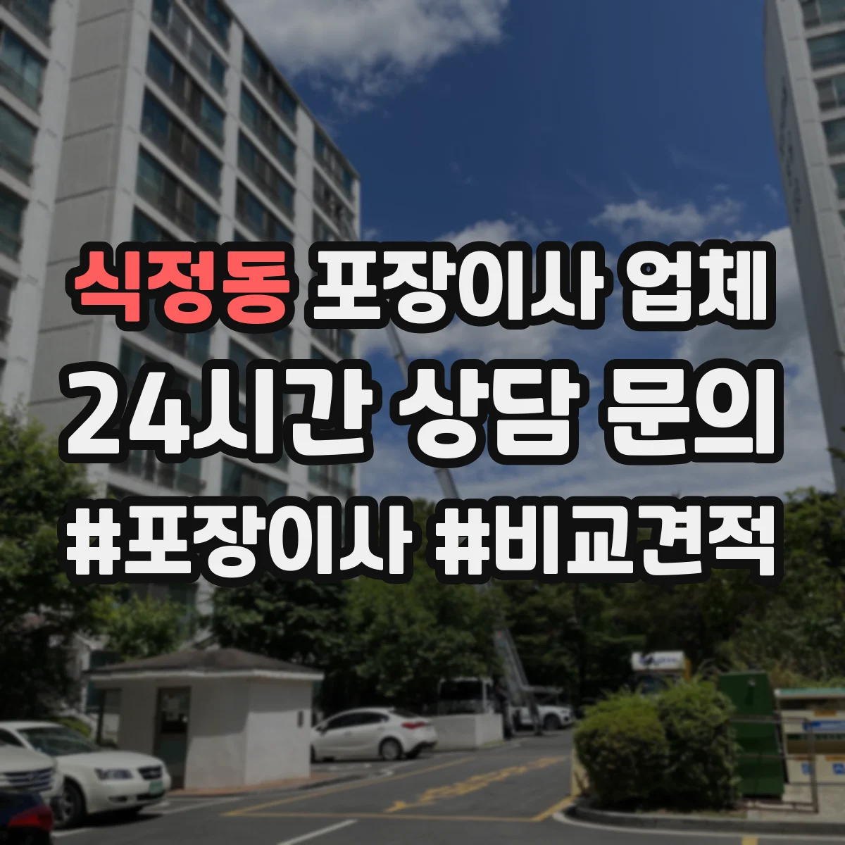 식정동 포장이사 업체 엘리베이터 이용 편의시설 확인과 준비 절차