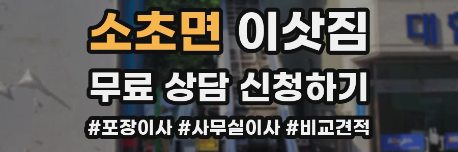 소초면 이삿짐