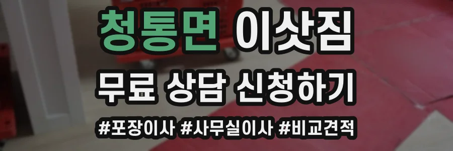청통면 이삿짐