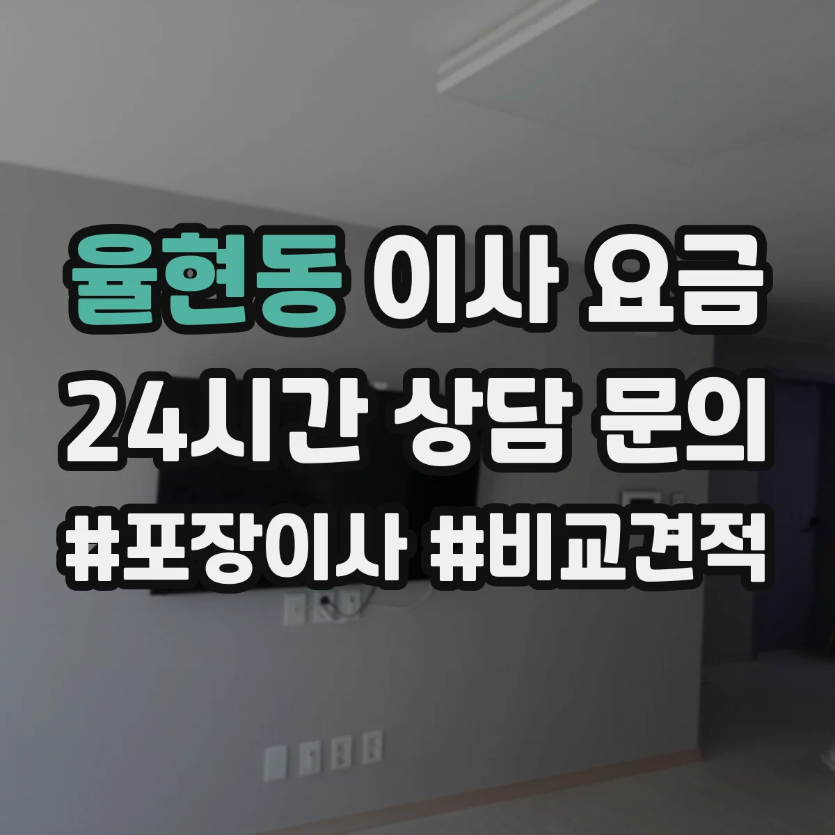 율현동 이사 요금