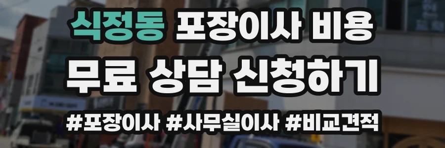 식정동 포장이사 비용