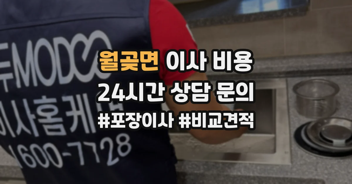 월곶면 이사 비용