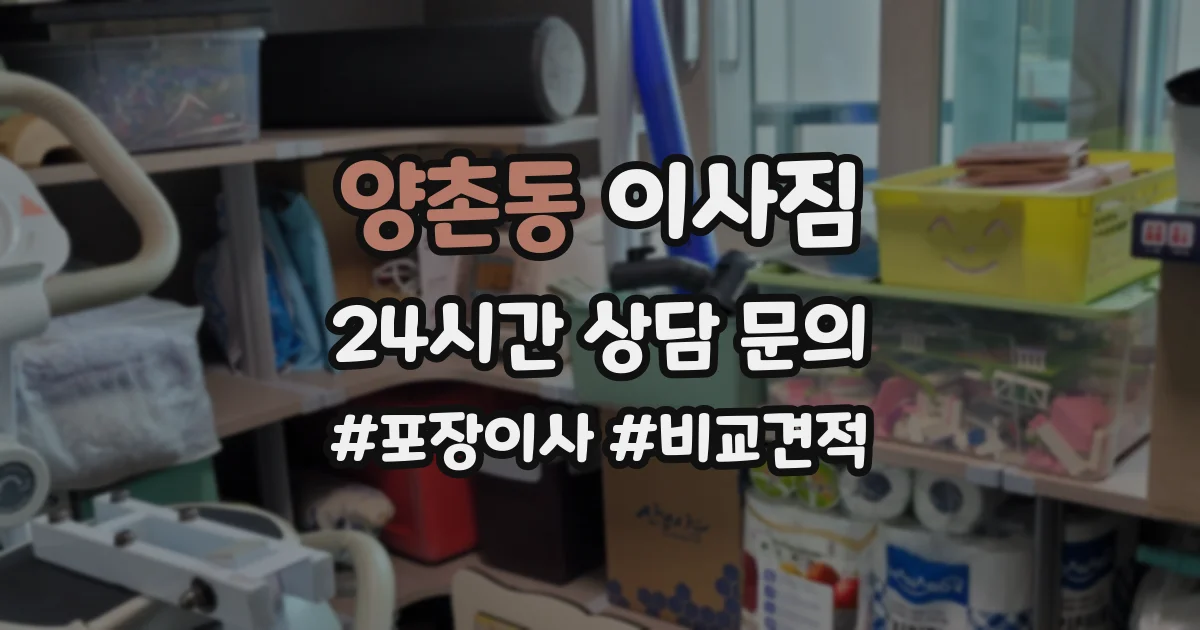 양촌동 이사짐
