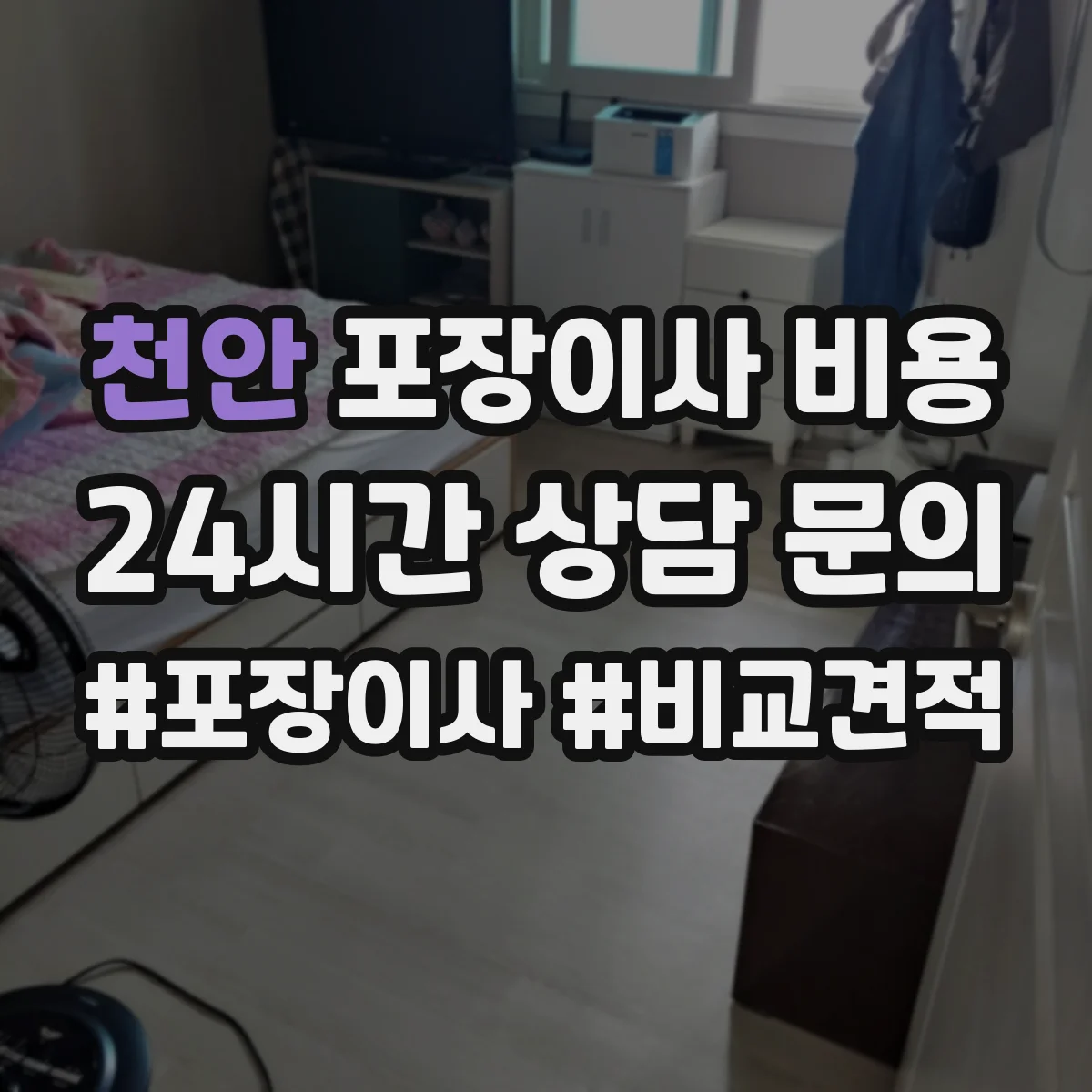 천안 포장이사 비용