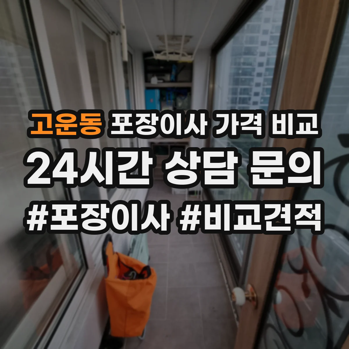 고운동 포장이사 가격 비교