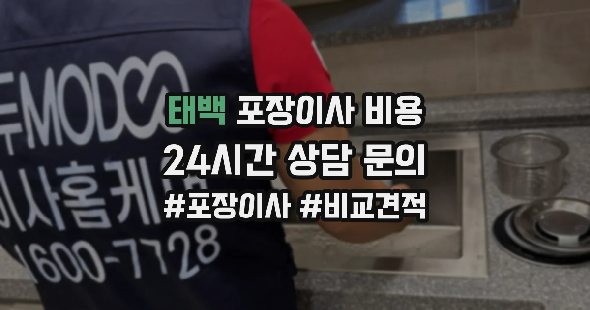 태백 포장이사 비용