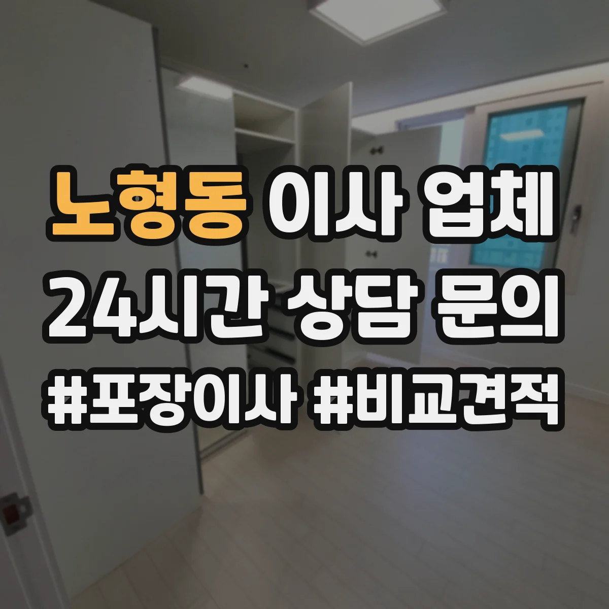 노형동 이사 업체