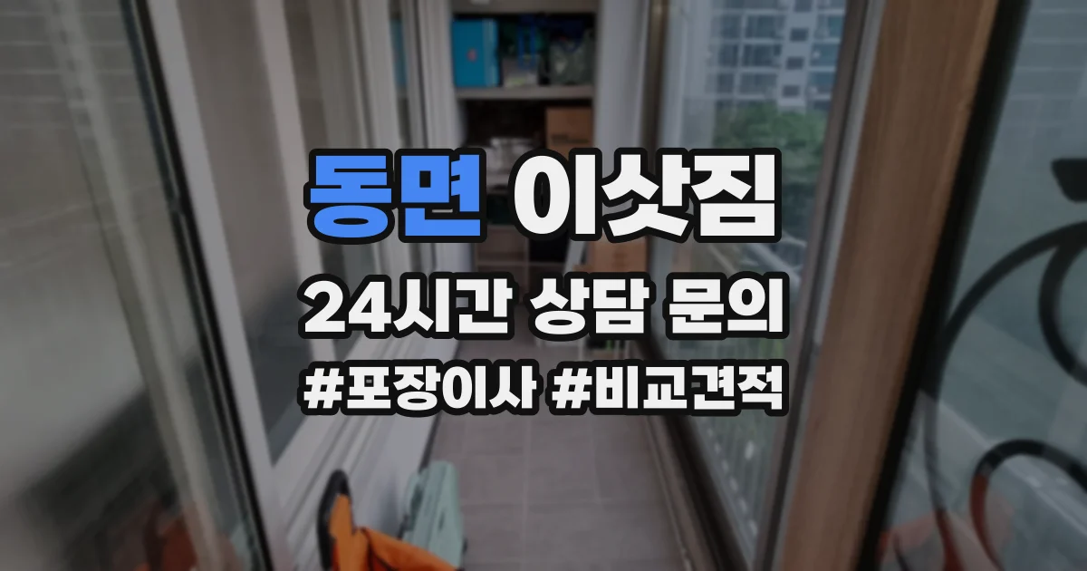 동면 이삿짐