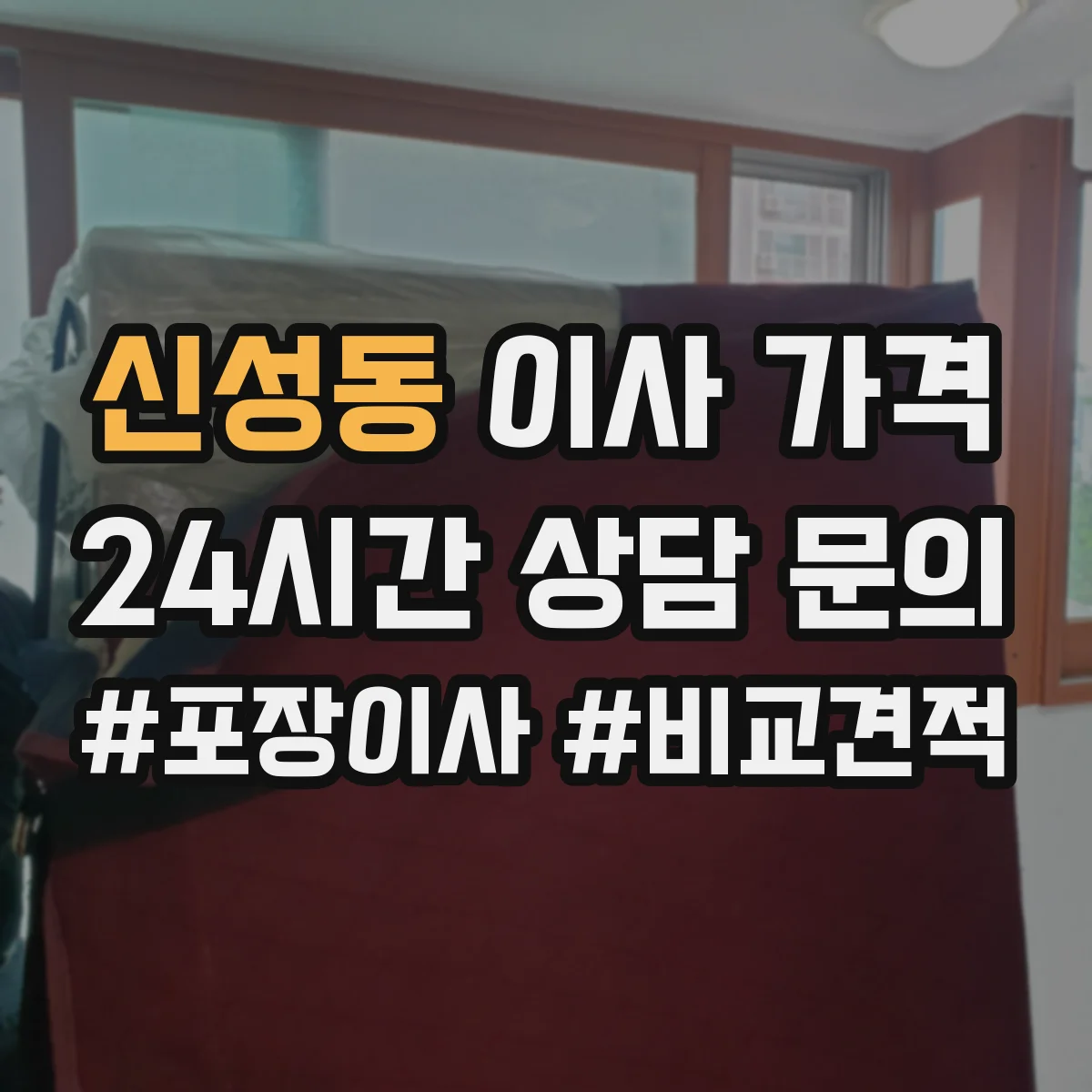 신성동 이사 가격