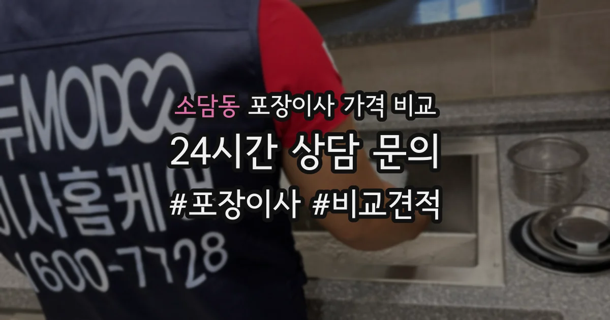 소담동 포장이사 가격 비교