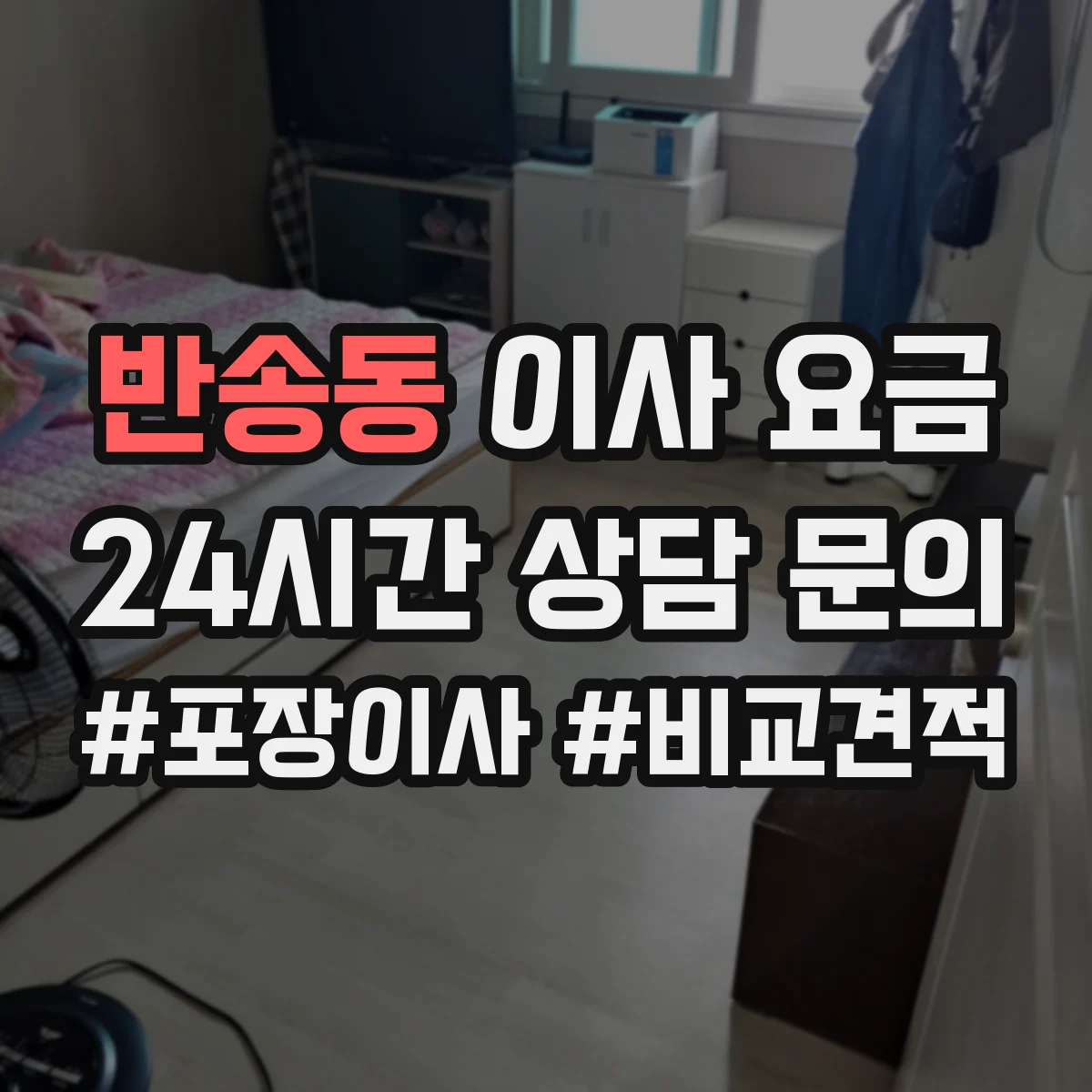 반송동 이사 요금