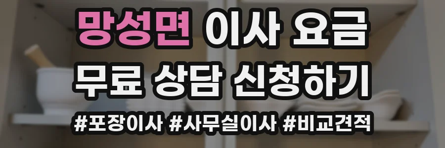 망성면 이사 요금