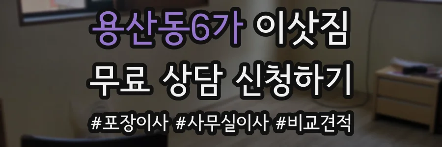 용산동6가 이삿짐