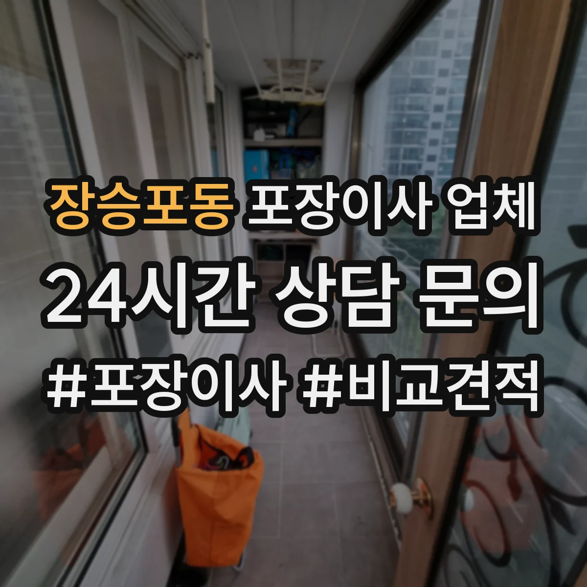 장승포동 포장이사 업체