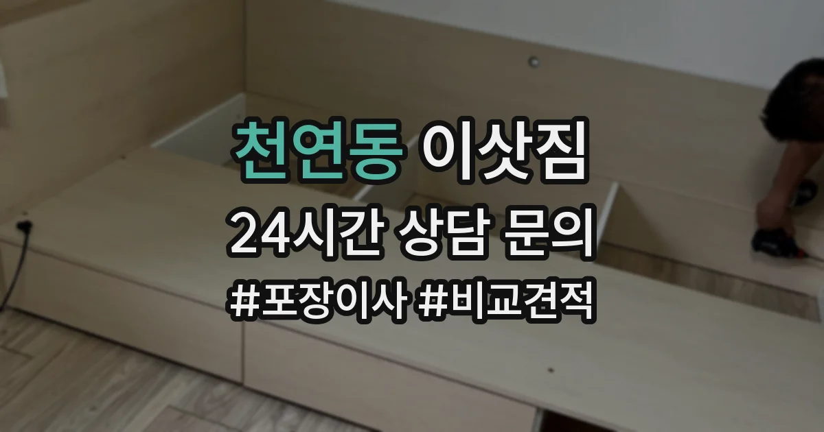 천연동 이삿짐