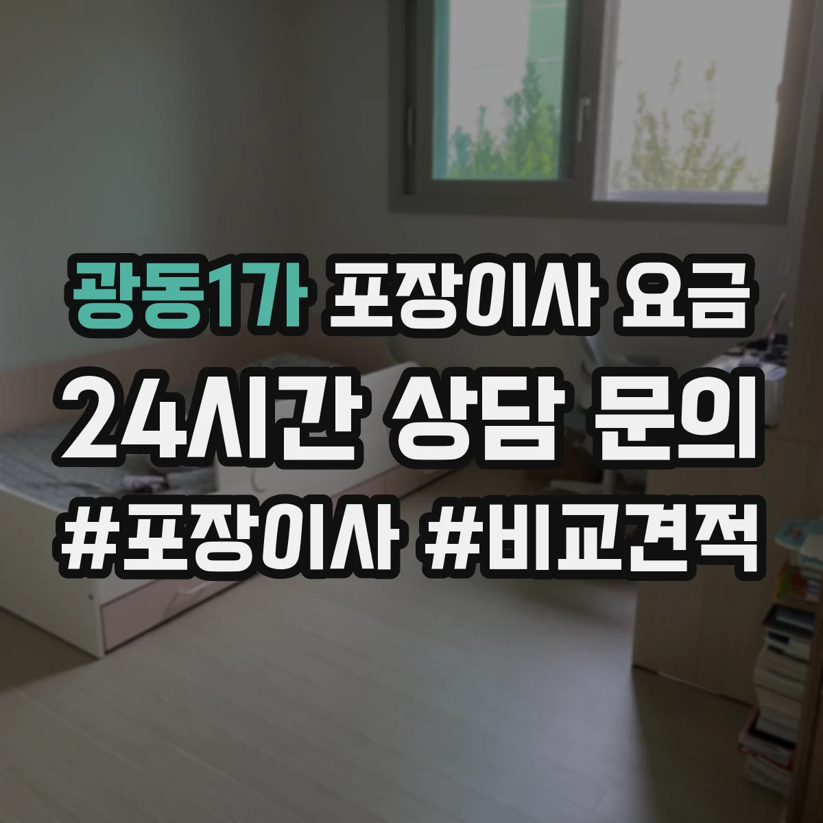 광동1가 포장이사 요금