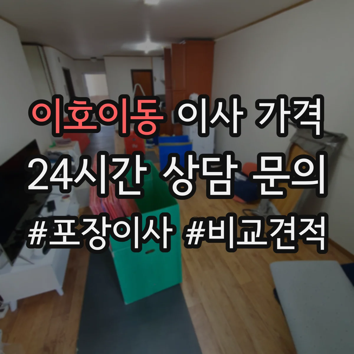 이호이동 이사 가격