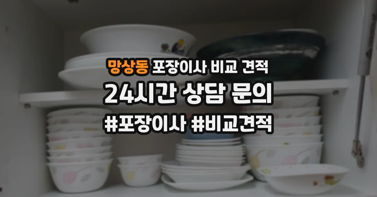 망상동 포장이사 비교 견적