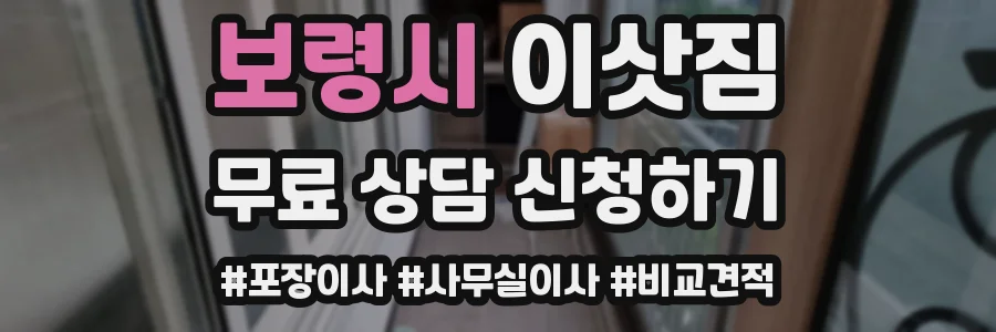 보령시 이삿짐