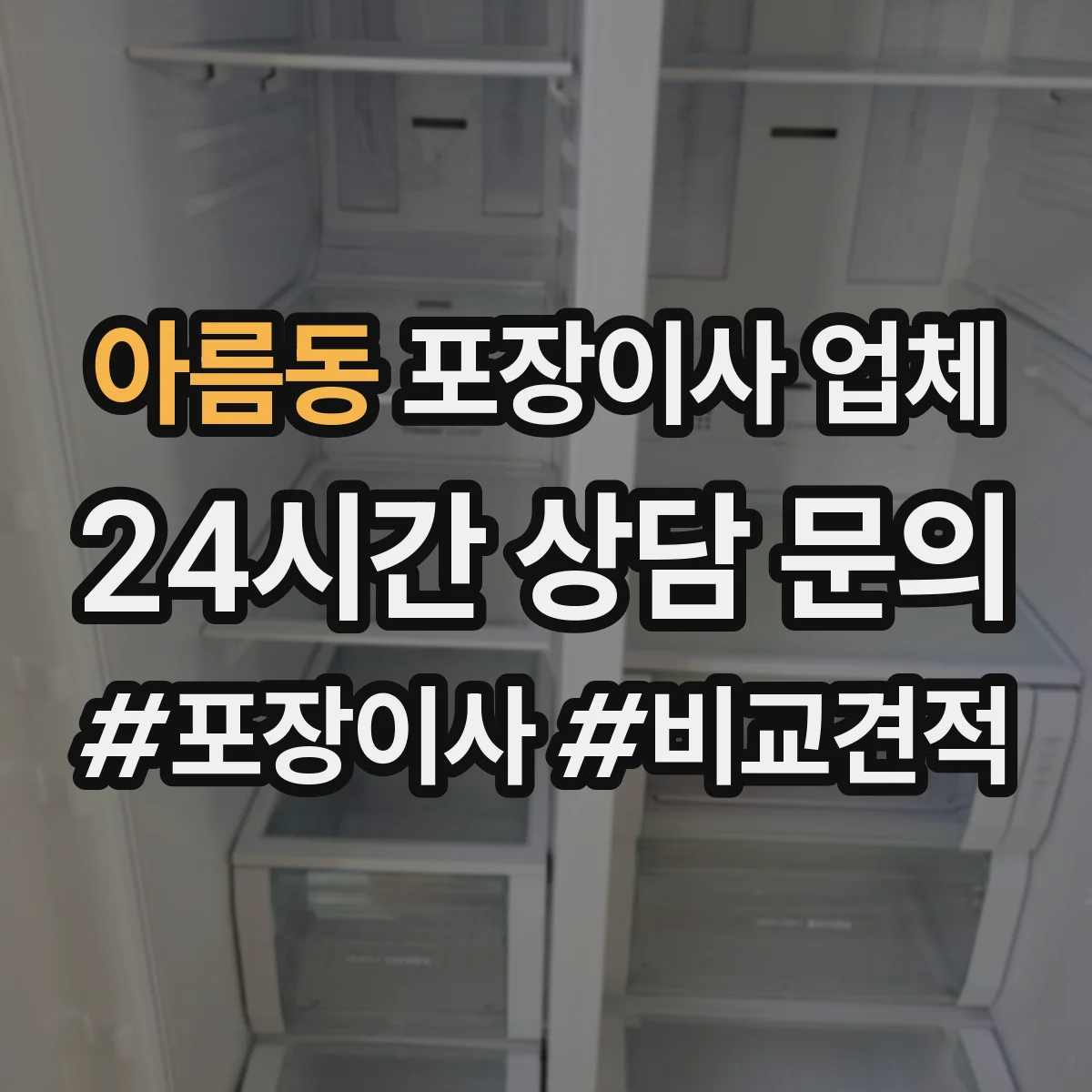 아름동 포장이사 업체