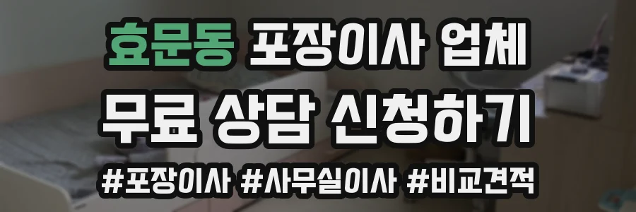 효문동 포장이사 업체