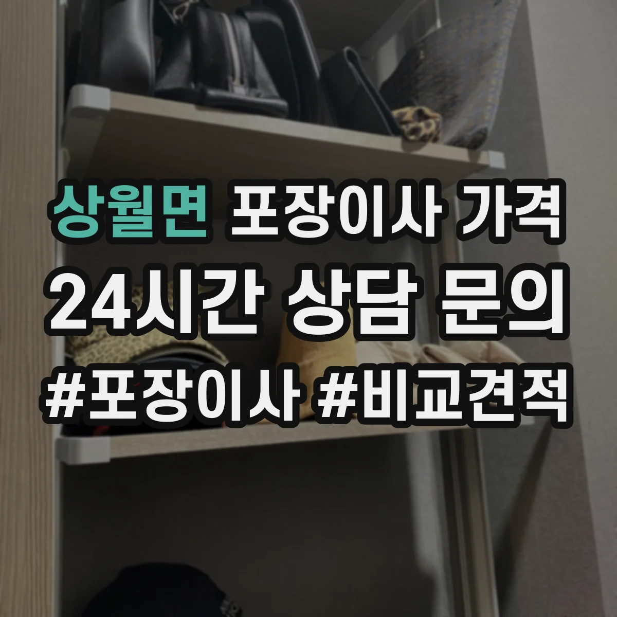 상월면 포장이사 가격